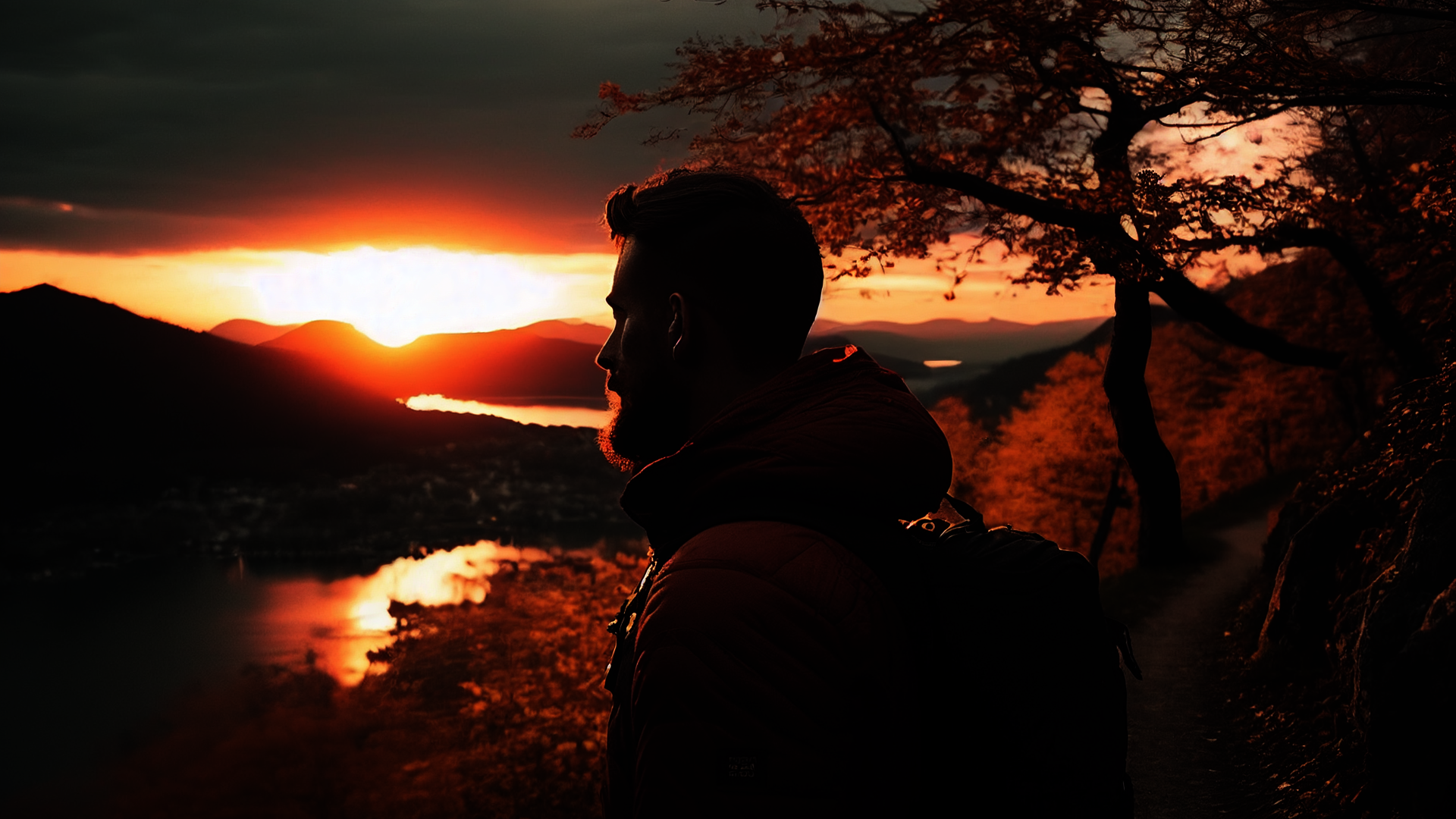 <p>portrait_man_hiking_Worthersee_areal_view_sunrise</p>