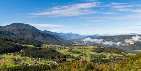 Panoramaaufnahme vom Rosental in Kärnten.