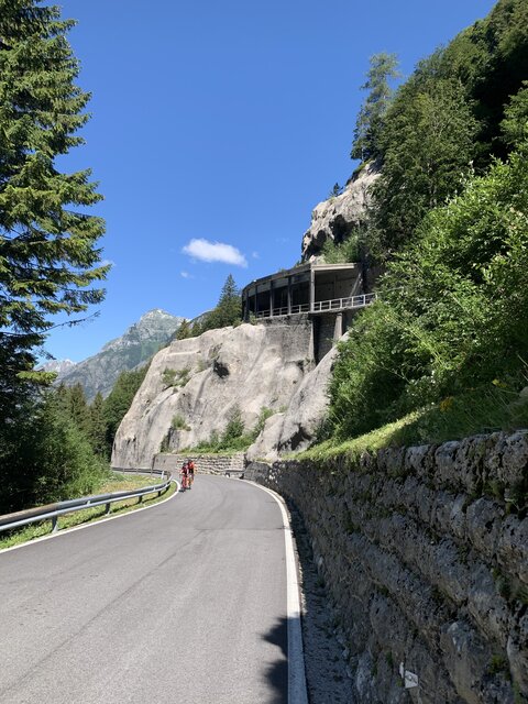 Rennrad Tour zum Sella Nevea über das Raccolanatal. Westanfahrt. 