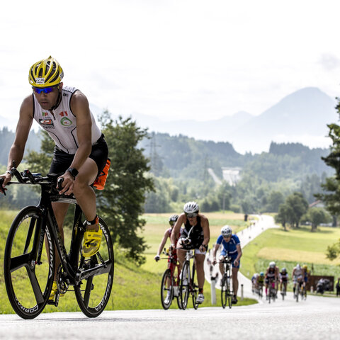 <p>Ironman Austria in Klagenfurt am Wörthersee. Radstrecke.</p>